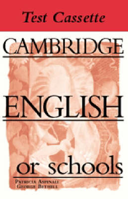Cambridge English for Schools Tests 3 Audio Cassette