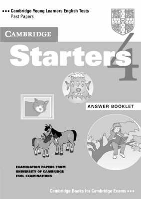 Cambridge Starters 4 Answer Booklet -  Cambridge ESOL