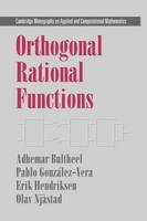Orthogonal Rational Functions - Adhemar Bultheel, Pablo Gonzalez-Vera, Erik Hendriksen, Olav Njastad