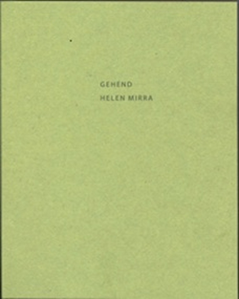 Helen Mirra - GEHEND - Helen Mirra
