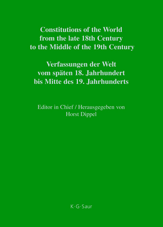Constitutions of the World from the late 18th Century to the Middle... / Nassau – Saxe-Hildburghausen / Nassau - Sachsen-Hildburghausen