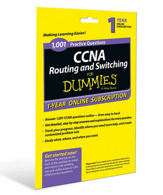 1,001 CCNA Routing and Switching Practice Questions For Dummies, Access Code Card (1-Year Subscription)