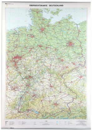&Uuml;bersichtskarte Deutschland 1 : 750 000 -  BKG - Bundesamt f&uuml;r Kartographie und Geod&auml;sie