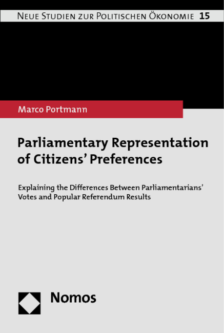 Parliamentary Representation of Citizens&rsquo; Preferences - Marco Portmann