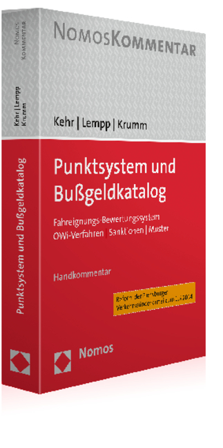 Punktsystem und Bu&szlig;geldkatalog - Tanja Kehr, Volker Lempp, Carsten Krumm