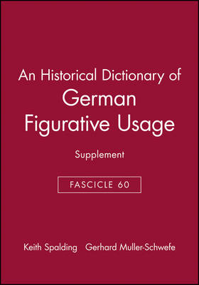 An Historical Dictionary of German Figurative Usage, Fascicle 60