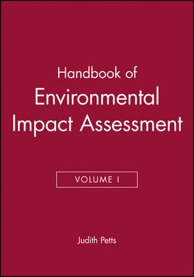 Handbook of Environmental Impact Assessment, Volume 1 - 