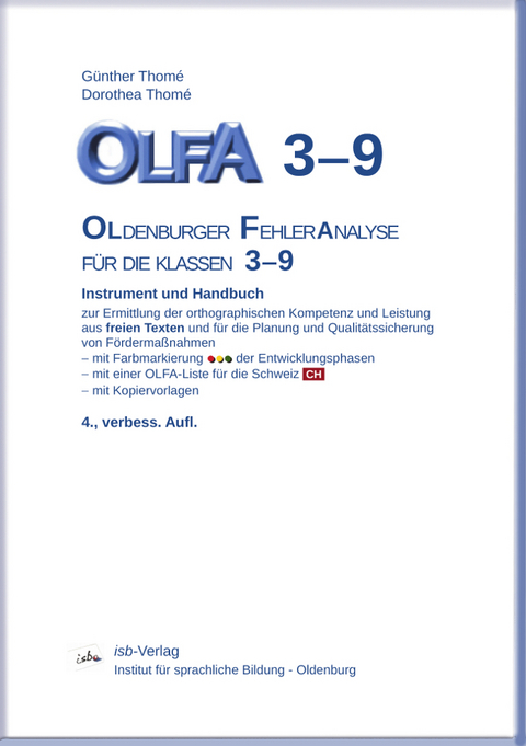 OLFA 3-9: Oldenburger Fehleranalyse für die Klassen 3-9 - Prof. Dr. Günther Thomé, Dr. Dipl.-Päd. Dorothea Thomé