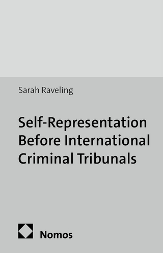 Self-Representation Before International Criminal Tribunals