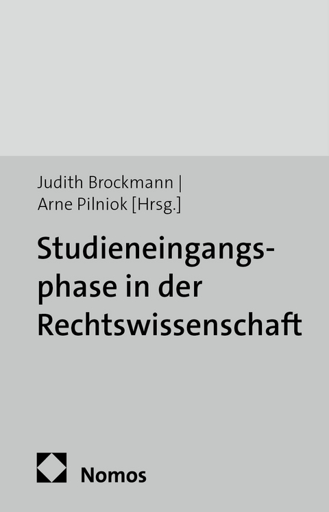 Studieneingangsphase in der Rechtswissenschaft - 