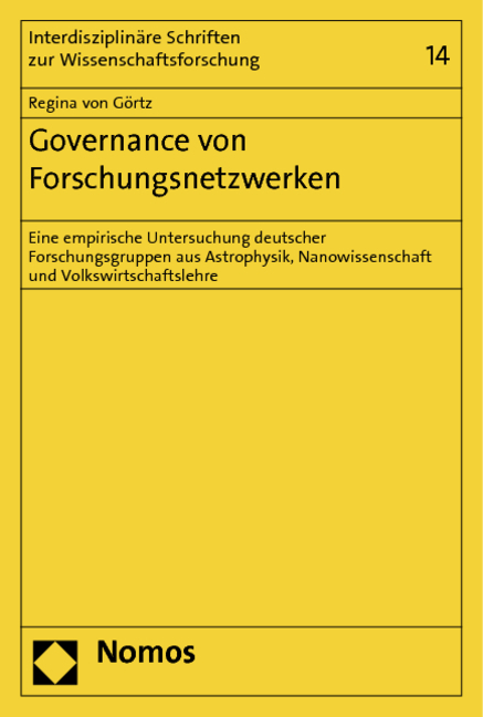 Governance von Forschungsnetzwerken - Regina von G&ouml;rtz