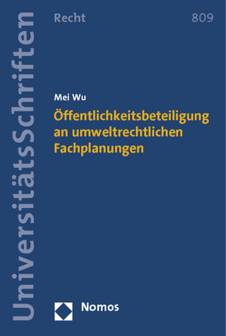 Öffentlichkeitsbeteiligung an umweltrechtlichen Fachplanungen