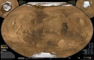 National Geographic: Destination Mars: 2 Sided Wall Map (31.25 X 20.25 Inches)