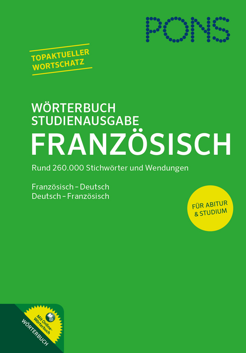 PONS W&ouml;rterbuch Studienausgabe