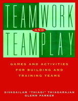 Teamwork and Teamplay - Sivasailam Thiagarajan, Glenn Parker