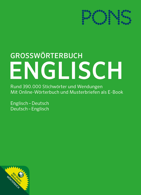 PONS Gro&szlig;w&ouml;rterbuch Englisch