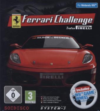 Ferrari Challenge, 1 Nintendo Wii-Spiel + Wii Game Wheel