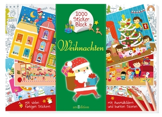 1000-Sticker-Block Weihnachten