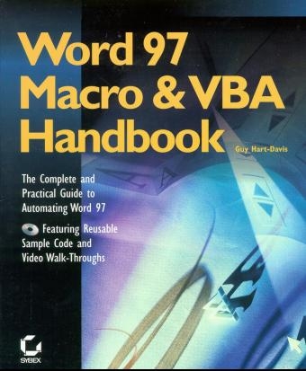 Word 97 Macro and VBA Handbook - Guy Hart- Davis