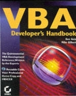 VBA Developer's Handbook - Ken Getz, Mike Gilbert