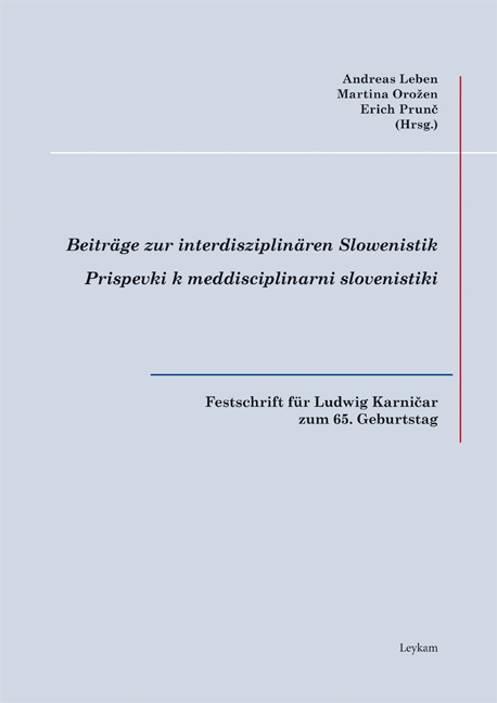 Festschrift f&uuml;r Ludwig Karničar zum 65. Geburtstag - 