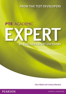 Expert Pearson Test of English Academic B1 eText Teacher's CD-ROM