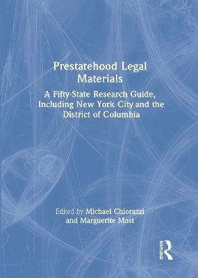 Prestatehood Legal Materials