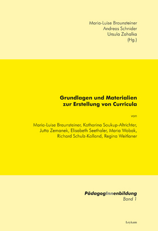 Grundlagen und Materialien zur Erstellung von Curricula