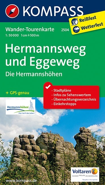Hermannsweg und Eggeweg, Die Hermannsh&ouml;hen - 