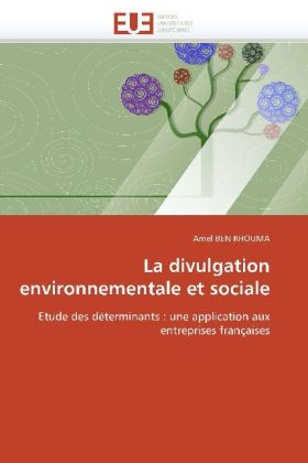 La Divulgation Environnementale Et Sociale -  Ben Rhouma-A
