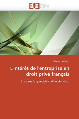 L'intérêt de l'entreprise en droit privé français