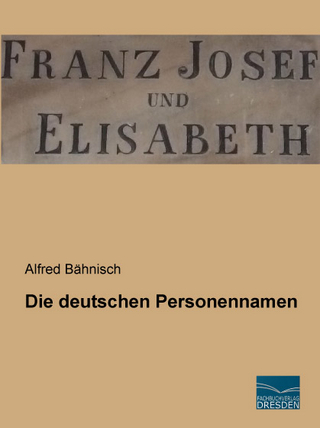 Die deutschen Personennamen