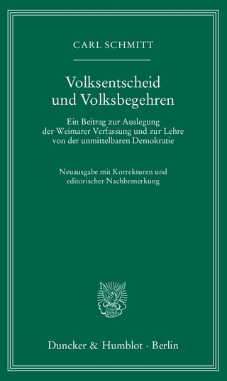 Volksentscheid und Volksbegehren.
