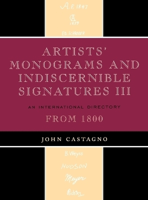 Artists' Monograms and Indiscernible Signatures III - John Castagno