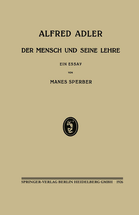 Alfred Adler - Man&egrave;s Sperber