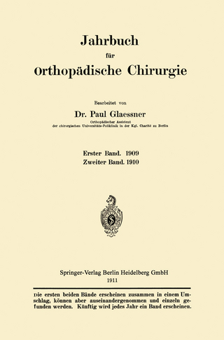 Jahrbuch für orthopädische Chirurgie