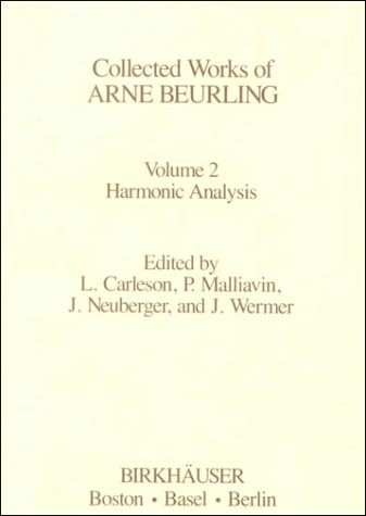 Collected Works of Arne Beurling : Vol - L. Carleson,  et al