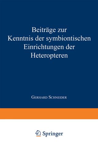 Beiträge zur Kenntnis der symbiontischen Einrichtungen der Heteropteren