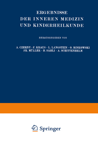 Ergebnisse der Inneren Medizin und Kinderheilkunde