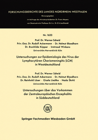 Untersuchungen zur Epidemiologie des Virus der Lymphocytären Choriomeningitis (LCM) in Westdeutschland