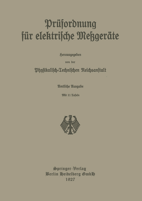 Pr&uuml;fordnung f&uuml;r elektrische Me&szlig;ger&auml;te - 