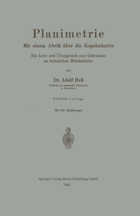 Planimetrie - Adolf Hess