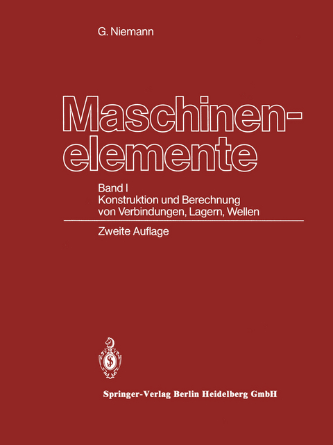 Maschinenelemente - Gustav Niemann, Hans Winter, Bernd-Robert H&ouml;hn