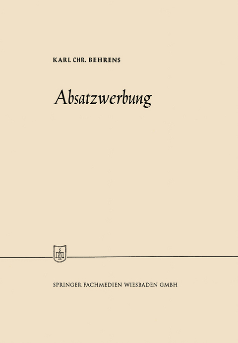 Absatzwerbung - Karl Christian Behrens
