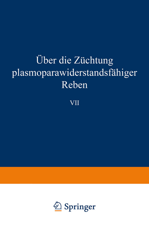 Über die Züchtung plasmoparawiderstandsfähiger Reben - Bernhard Husfeld