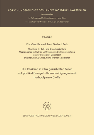 Die Reaktion in vitro gezüchteter Zellen auf partikelförmige Luftverunreinigungen und hochpolymere Stoffe
