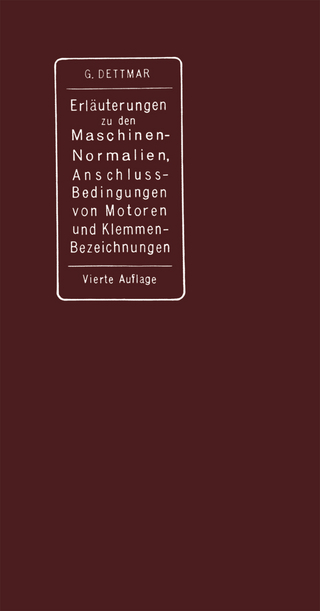 Erläuterungen zu den Normalien für Bewertung und Prüfung von elektrischen Maschinen und Transformatoren, den Normalen Bedingungen für den Anschluß von Motoren an öffentliche Elektrizitätswerke und den Normalien für die Bezeichnung von Klemmen bei Maschinen, Anlassern, Regulatoren und Transformatoren