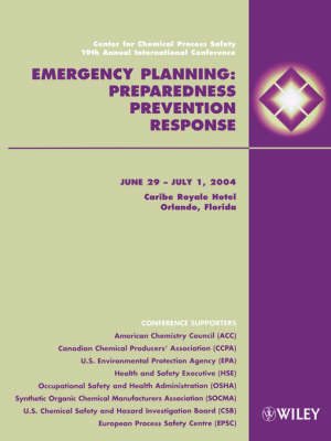 Emergency Planning -  CCPS (Center for Chemical Process Safety)