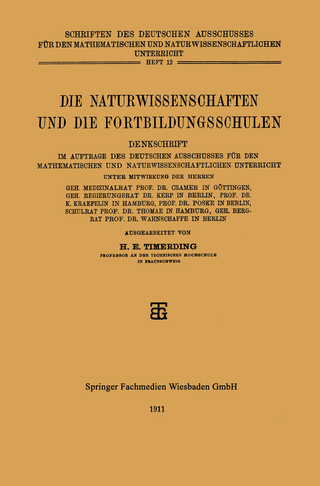 Die Naturwissenschaften und die Fortbildungsschulen