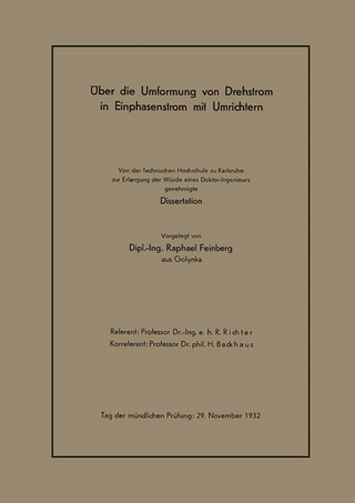 Über die Umformung von Drehstrom in Einphasenstrom mit Umrichtern